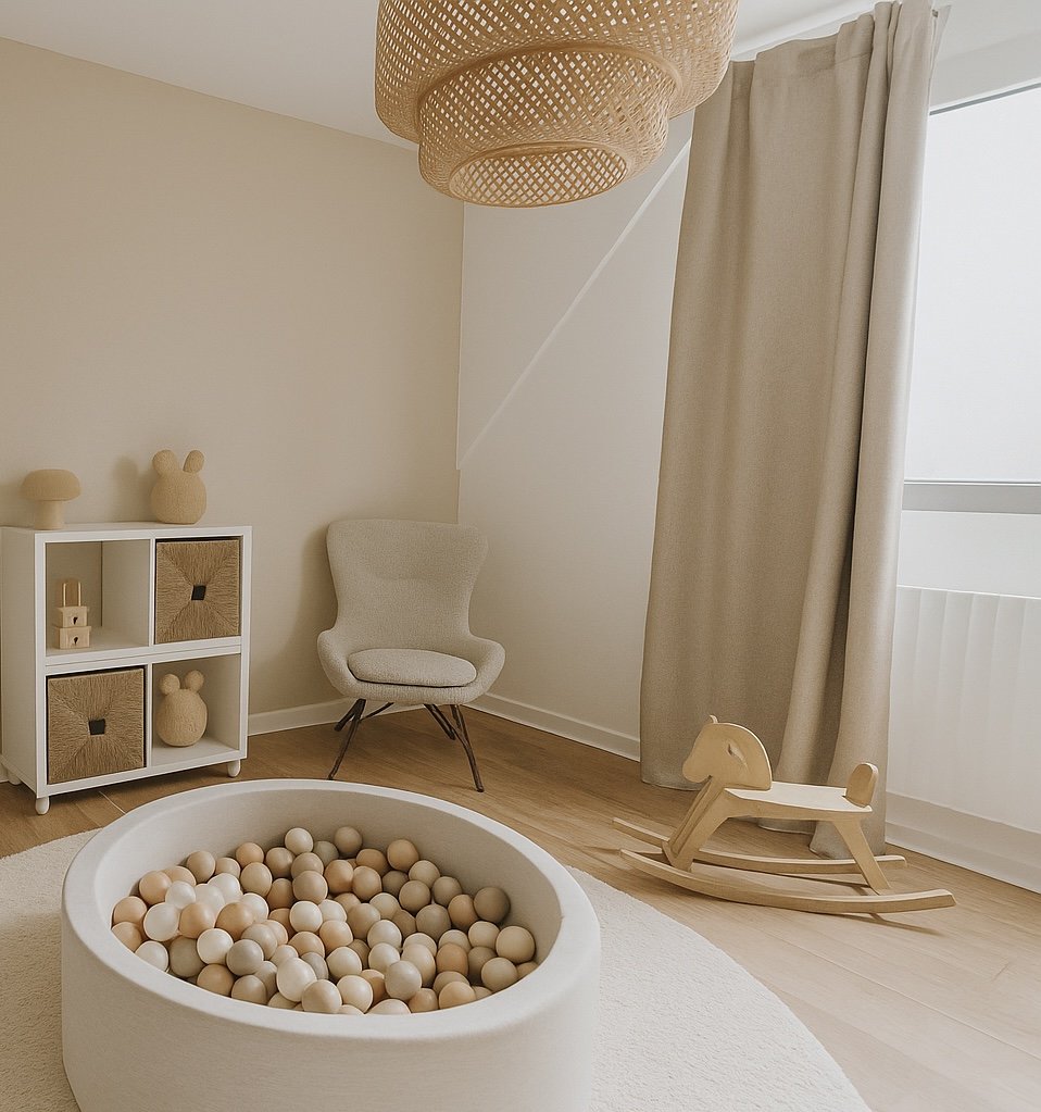 Chambre d'enfant aux tons doux