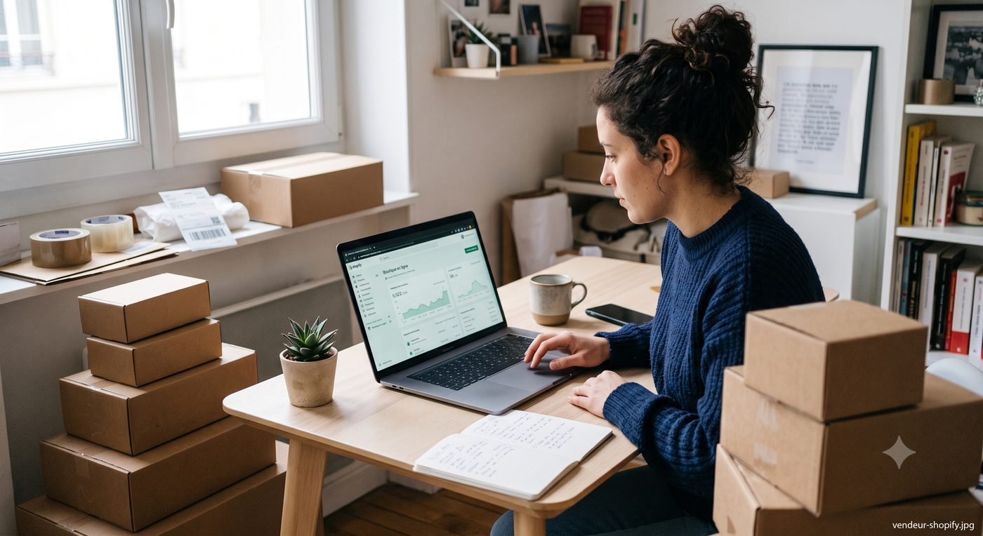 Devenir vendeur sur boutique Shopify en auto-entrepreneur
